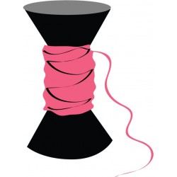 sticker mural enveloppe coeur rouge