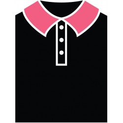 sticker mural robe noir mannequin