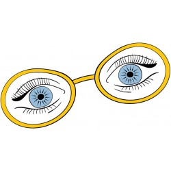 sticker mural lunette