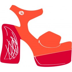 sticker chaussure compensee