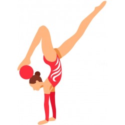autocollant gymnastique