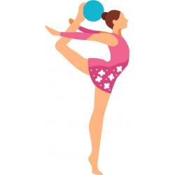 autocollant gymnastique cerceau
