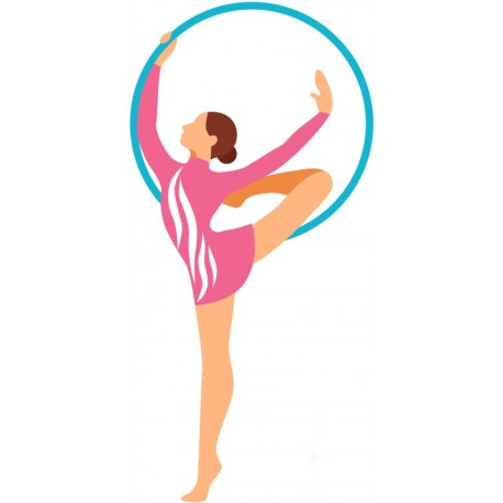 autocollant gymnastique decoratif