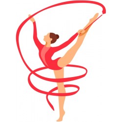 autocollant gymnastique fille