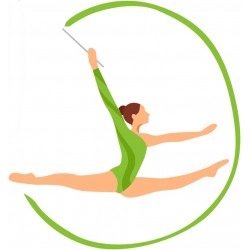 autocollant gymnastique pas cher