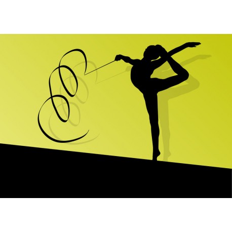 autocollant gym vert