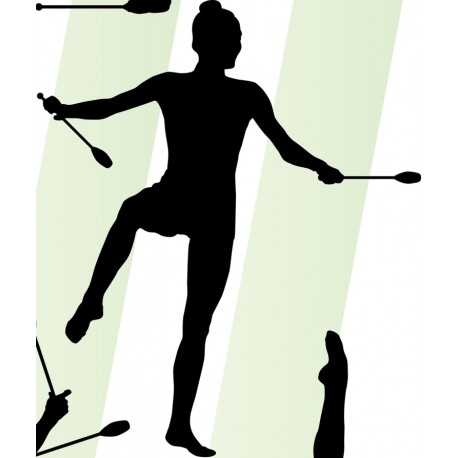 autocollants muraux gymnastique artistique