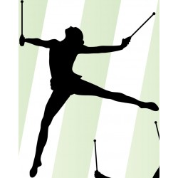 autocollants muraux gymnastique deco