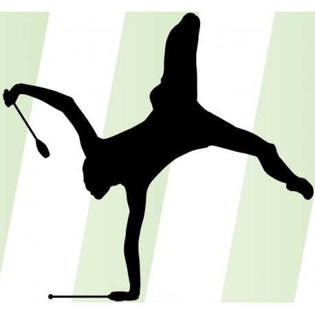 autocollants muraux gymnastique deco fille