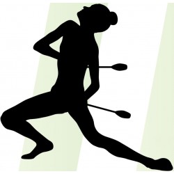 autocollants muraux gymnastique decoratif