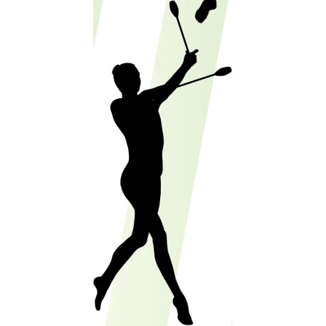 autocollants muraux gymnastique fille