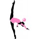 autocollants muraux gymnastique pas cher
