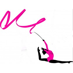 autocollants muraux gymnastique ruban