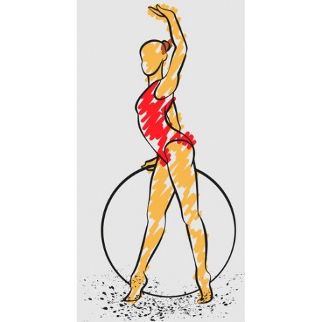 sticker gymnastique enfant