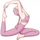 sticker gymnastique petite fille