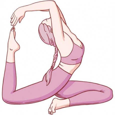 sticker gymnastique petite fille