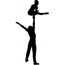 sticker mural gymnastique
