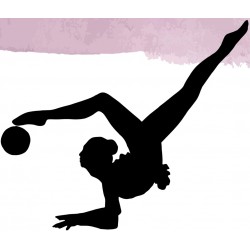 sticker mural gymnastique accrobatie