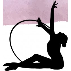 sticker mural gymnastique balle