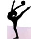 sticker mural gymnastique chambre fille