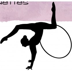 sticker mural gymnastique duo