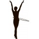 sticker mural gymnastique ruban