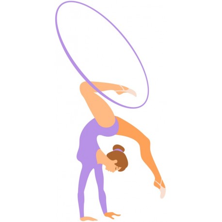 stickers gymnastique bleu