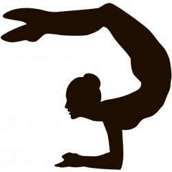 stickers gymnastique deco fille