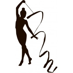 stickers gymnastique rose
