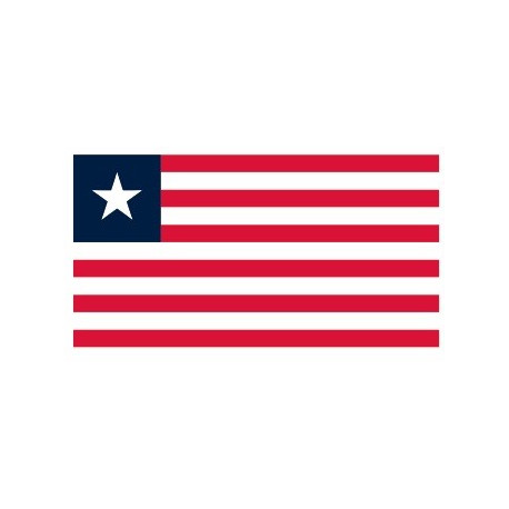 Sticker - Drapeau Libéria REFG807