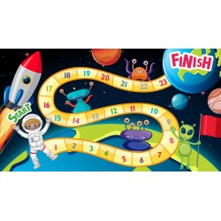 autocollant jeux table savane