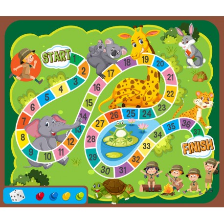 stickers jeux table zoo