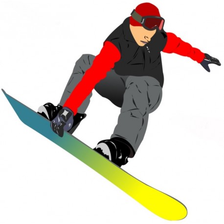 autocollant jeu olympique hiver garcon