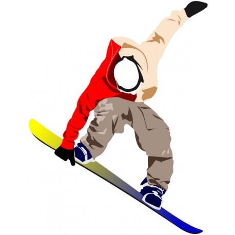 autocollant ski