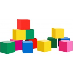 autocollant mural cube