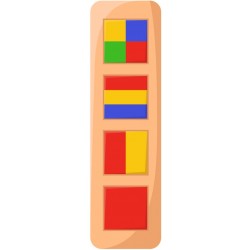 autocollant mural jeux bebe triangle