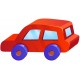 sticker mural petite voiture bebe