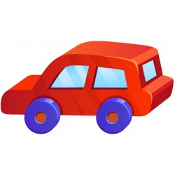 sticker mural petite voiture bebe