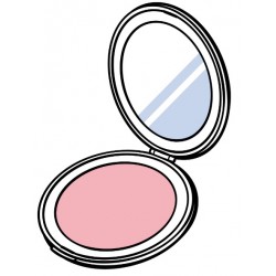 autocollants pinceau maquillage