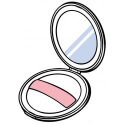 sticker miroir de poche
