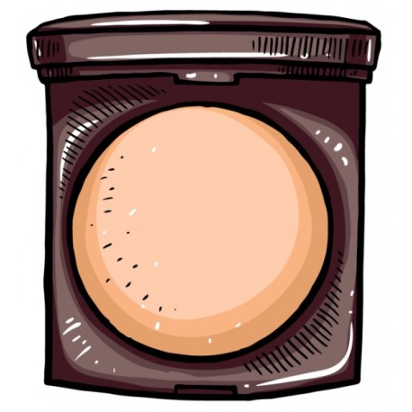 sticker mural pinceau maquillage