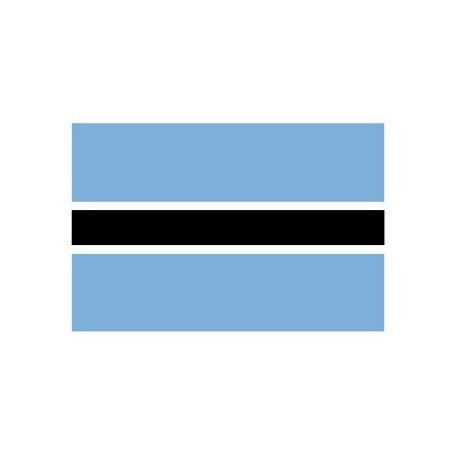 Sticker - Drapeau Botswana REFG836