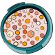sticker poudre maquillage bleu