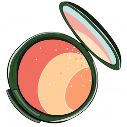 sticker poudre maquillage decoration