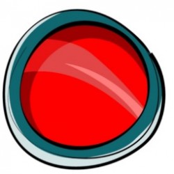 sticker poudre maquillage rouge