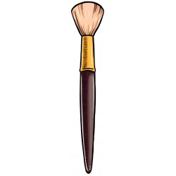 stickers mural poudre maquillage