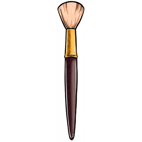 stickers mural poudre maquillage