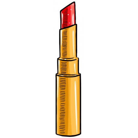 stickers poudre maquillage orange