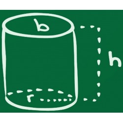 autocollant mathematique cylindre
