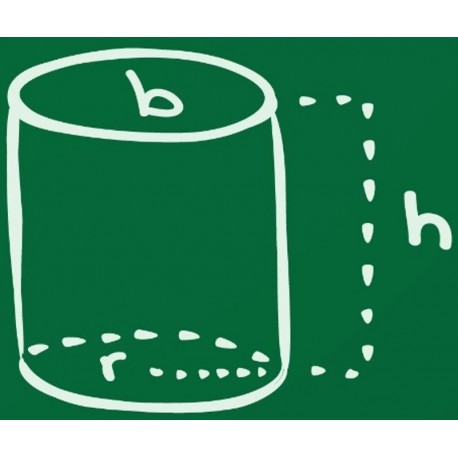 autocollant mathematique cylindre